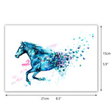 Watercolor Animals Rock Art Water Transfer Tattoo Sticker