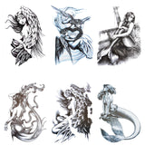 Mermaid & Angel Temporary Tattoo Sticker