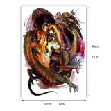 Full back for Men Dragon design Tattoo Sticker