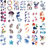 Watercolor Nature Ocean Animals Small Tattoo Sticker