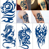 Semi Permanent Tribe Dragon Death Eater Mark Joker Clown Tattoo Sticker