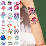 Watercolor Nature Ocean Animals Small Tattoo Sticker