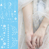 White Freckle Face Lace Temporary Tattoo Sticker