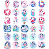 Mermaid Unicorn Dog Cat for KIDS Tattoo Sticker