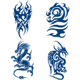 Semi Permanent Tribe Dragon Death Eater Mark Joker Clown Tattoo Sticker