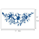 Semi Permanent Lace Flower Underboob Waist Tattoo Sticker Wings