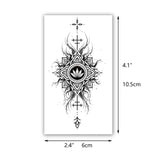 Black Colorful X-Ray Butterfly Flowers Tattoo Sticker