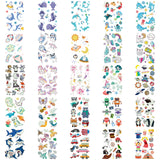 Glow in The Dark Green Blue Cartoon Elements Party Tattoo Sticker