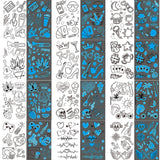 Glow in The Dark Blue Party Supplies Tattoo Sticker
