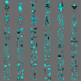 Glow in The Dark Blue Adults Party Supplies Tiny Tattoo Sticker