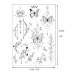 Black Phoenix Snake Floral Medusa Sun Moon Tattoo Stickers