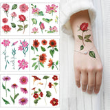 Sakura Peach Flower Blossom Temporary Tattoo Sticker
