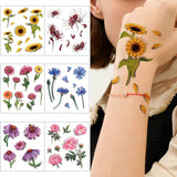 Sakura Peach Flower Blossom Temporary Tattoo Sticker