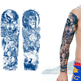 Semi Permanent Full Sleeve Arm Greek Mythology Dragon Beast Tattoo Sticker