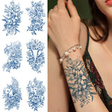 Semi Permanent Men Women Flowers Animals mix Tattoo Sticker