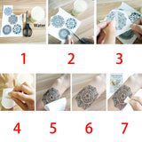 Neon UV Glow in The Dark Night Club Flower Butterfly Tattoo Sticker