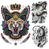 Full back for Men Tiger Snake design Tattoo Sticker