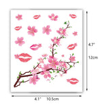 Sakura Peach Flower Blossom Temporary Tattoo Sticker
