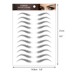 Eyebrow 3D Black Brown DIY Temporary Tattoo Stickers