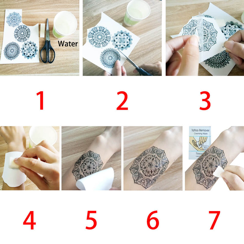 Sakura Peach Flower Blossom Temporary Tattoo Sticker